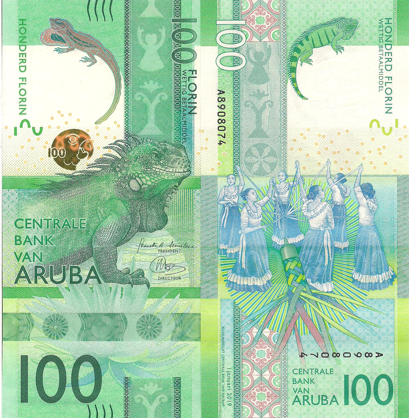 Aruba 100 Florin UNC pick #: New