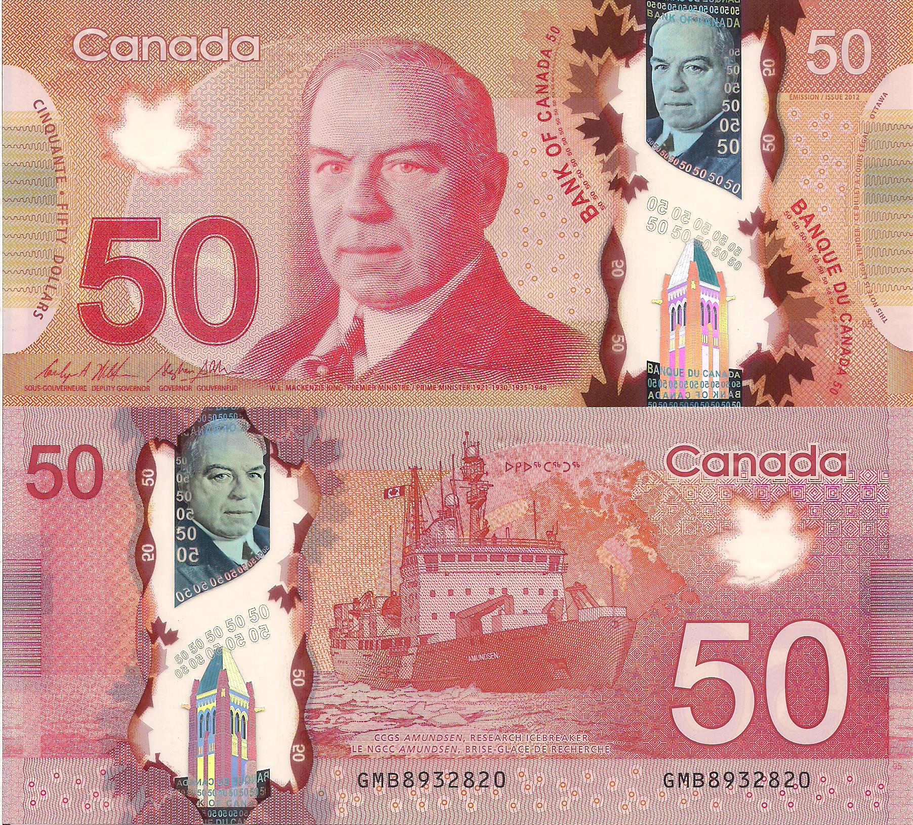 Canada 50 Dollars UNC pick #: 109b
