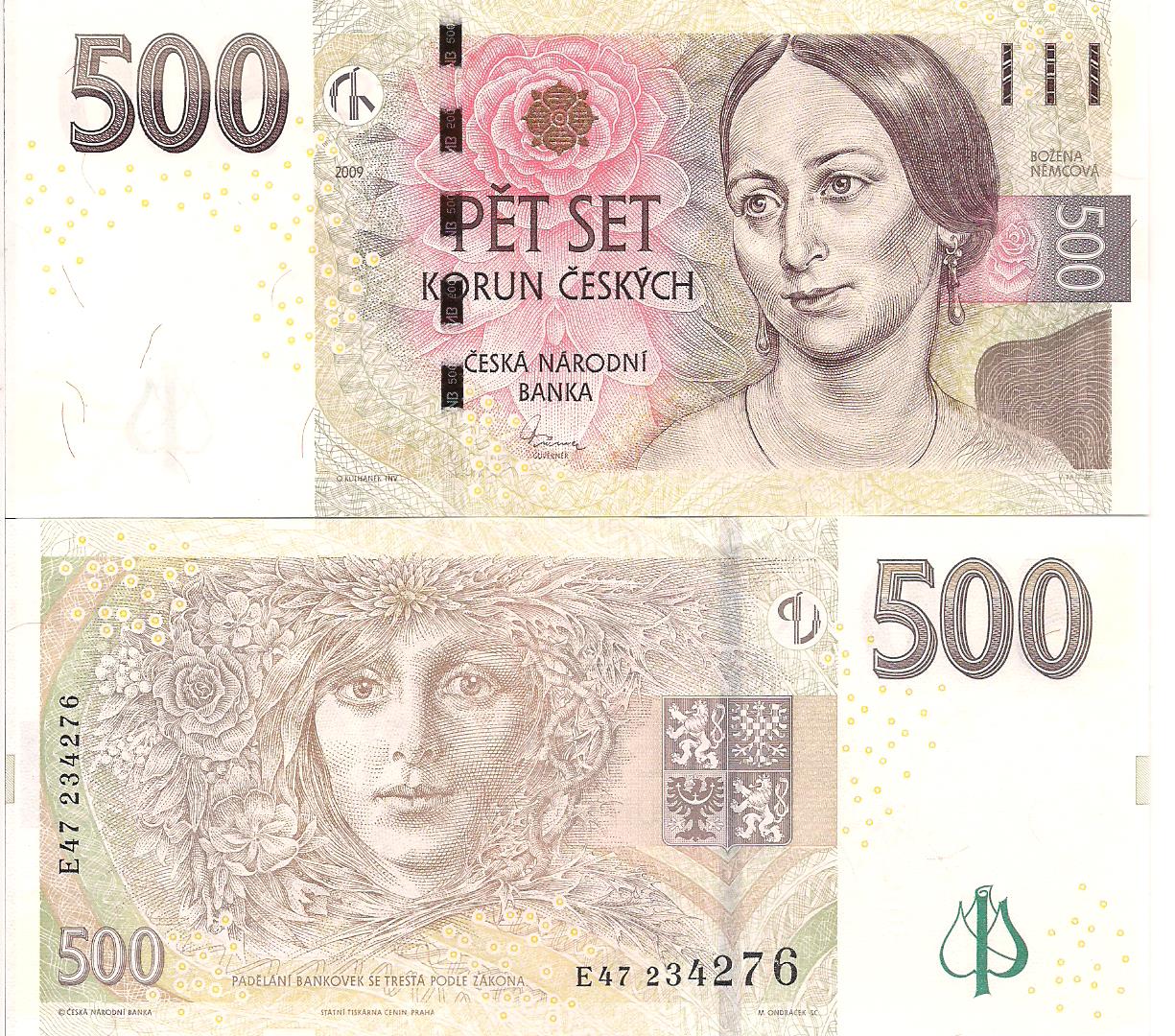 Czech Republic 500 Korun UNC pick #: 24