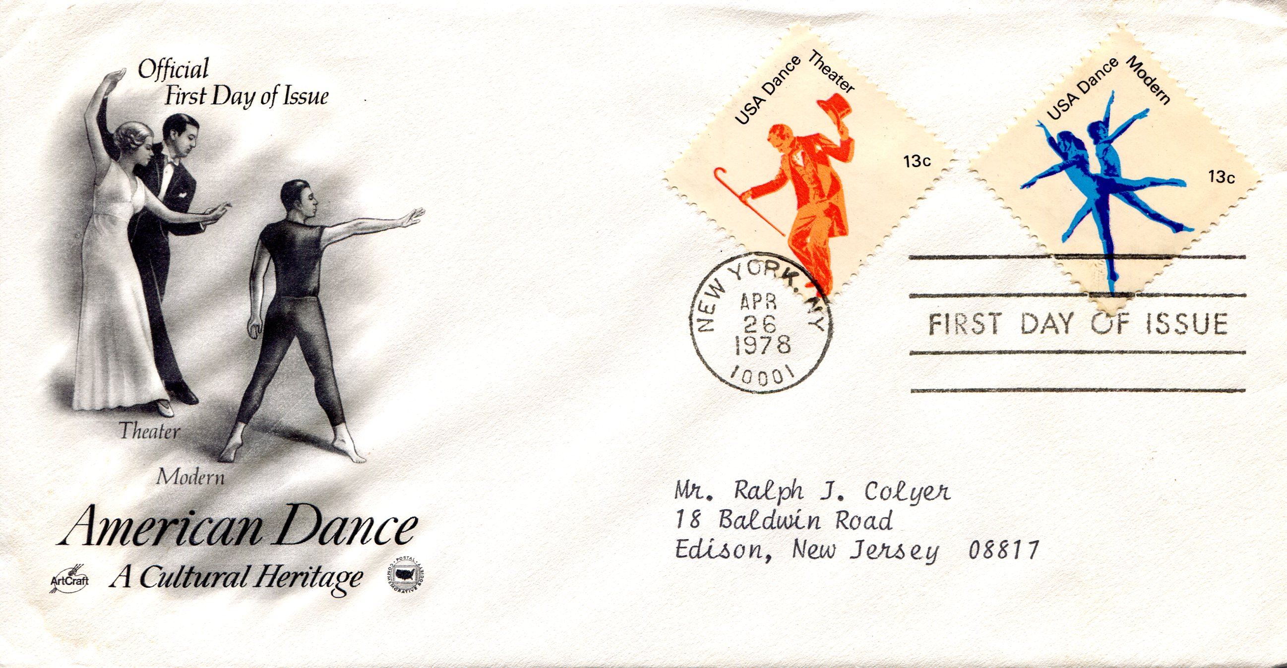 USA - Stamps 13 Cents American Dance - A Cultural HeritageStamp