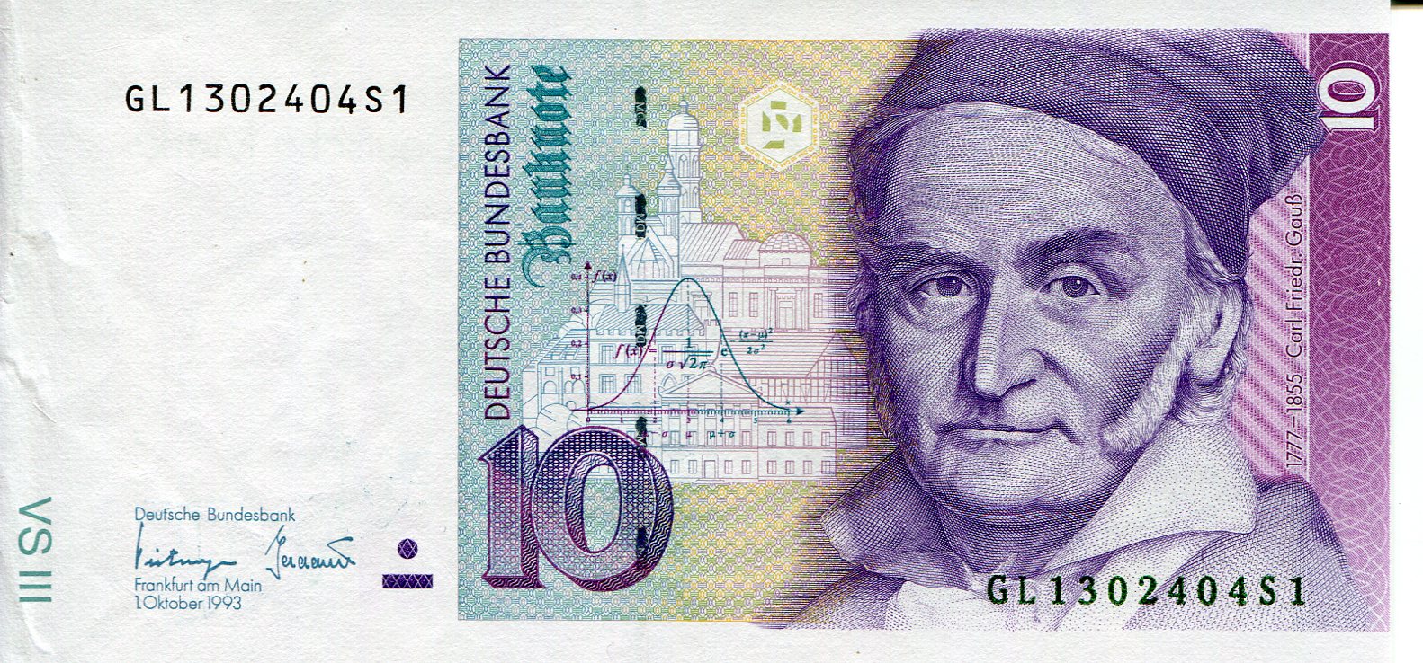 Germany, West (FDR) 10 Deutsche Marks XF (see large scan - edge issue) pick #: 38c