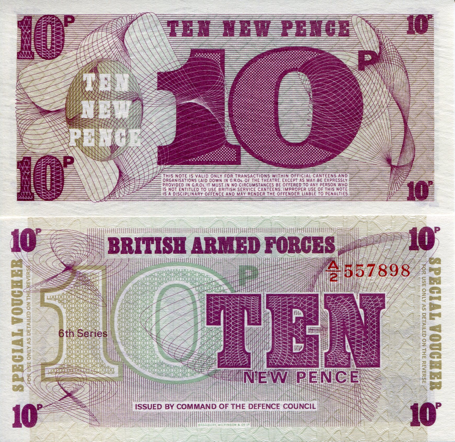 Great Britain 10 Pence UNC pick #: m48