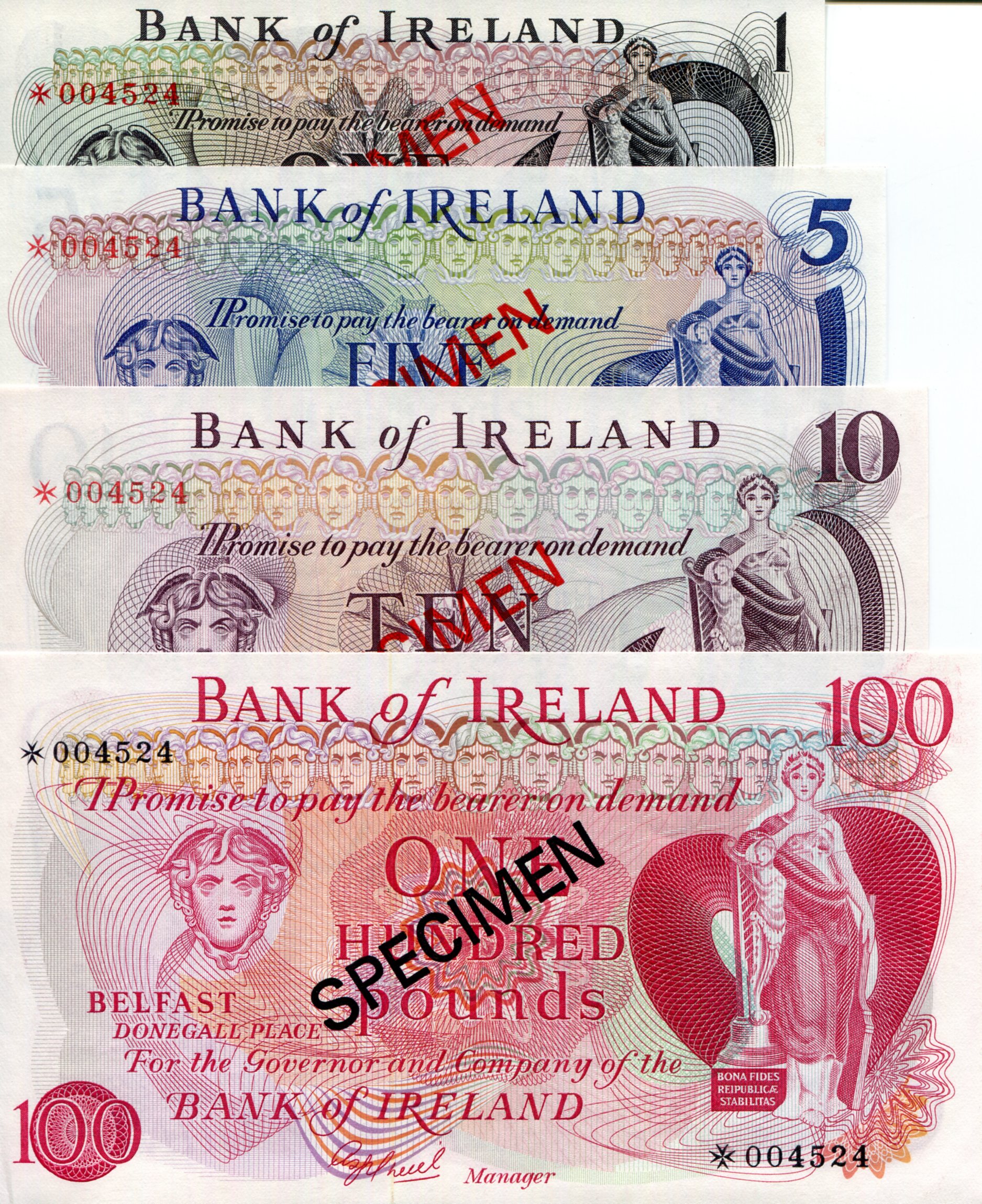 Ireland, North 1 - 100 Pounds UNC  pick #: PCS1