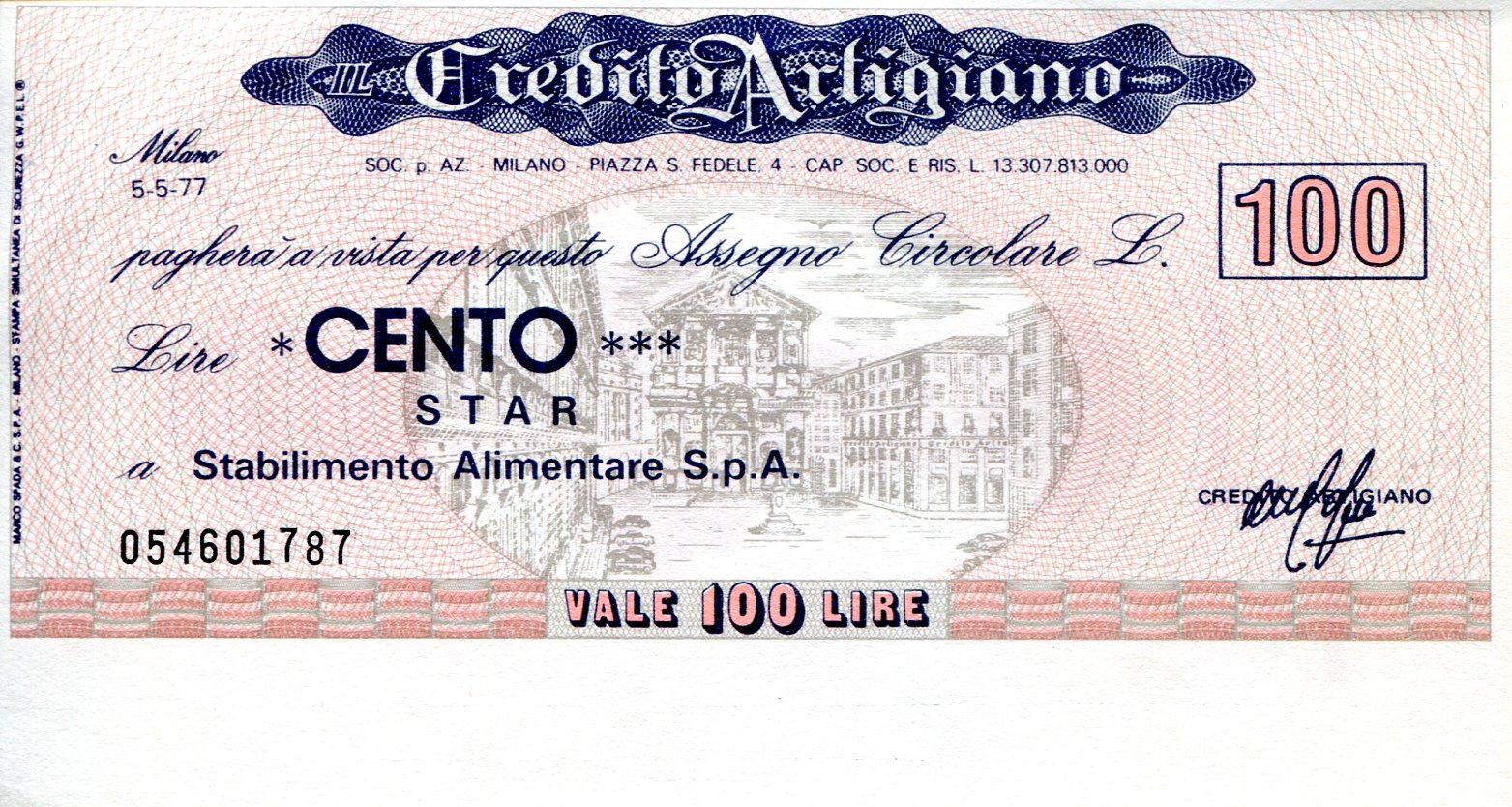 Italy (Emergency Issue) 100 Lire aUNC/XF pick #: be1787