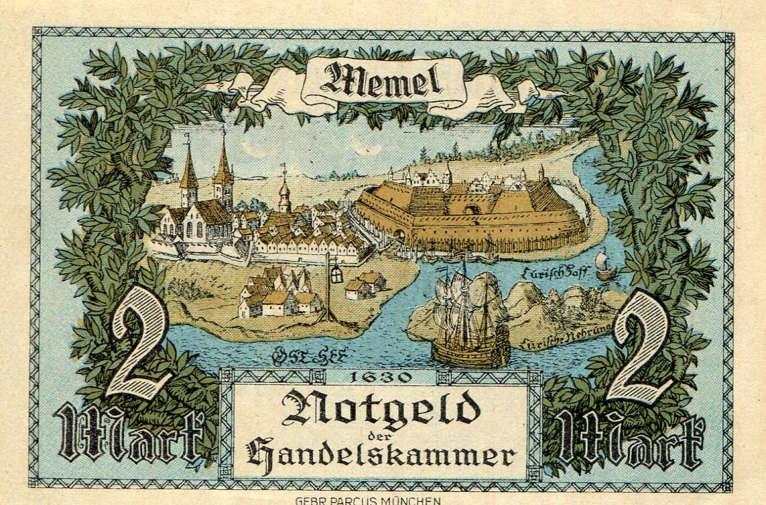 Memel 12 Pfennig XF (see large scan) pick #: 3