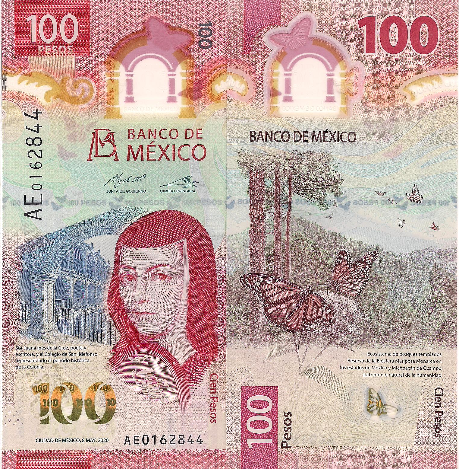 Mexico 100 Pesos UNC pick #: New