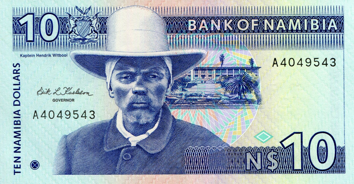 Namibia 10 Dollars aUNC pick #: 1a