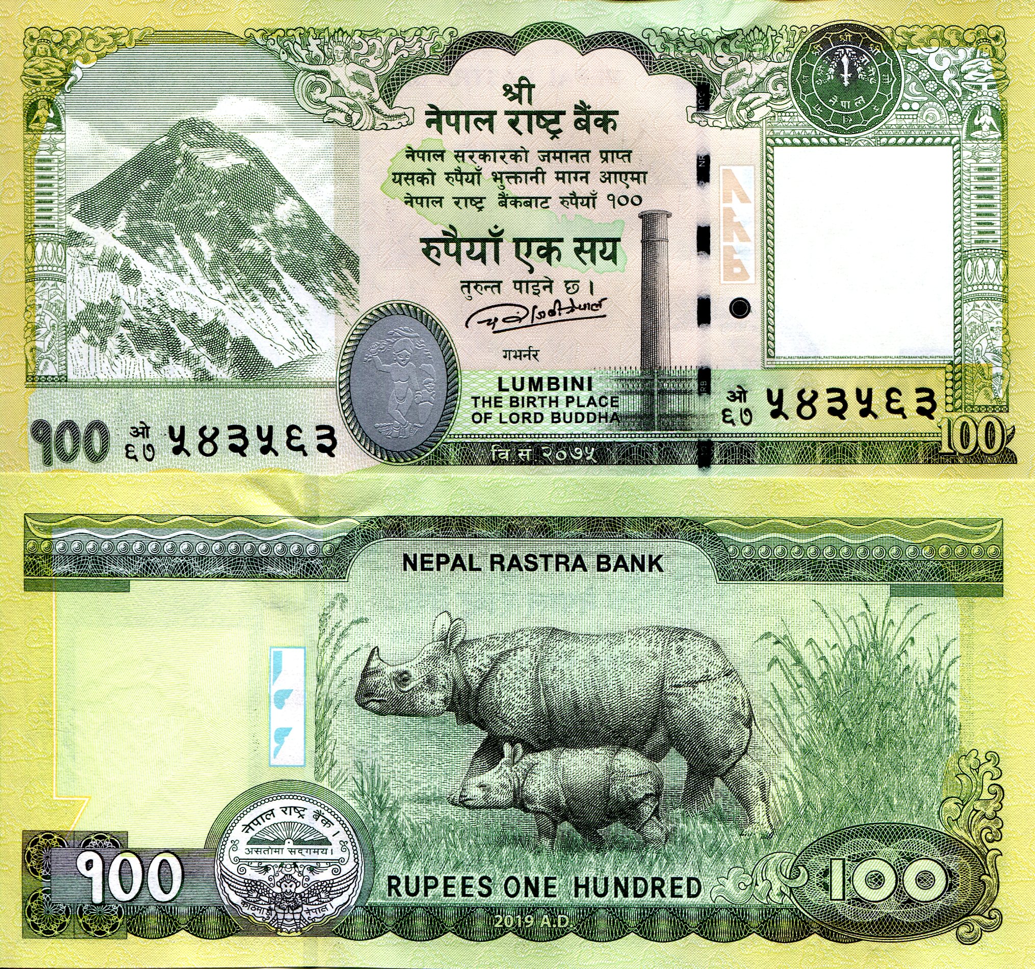 Nepal 100 Rupees UNC pick #: 80b