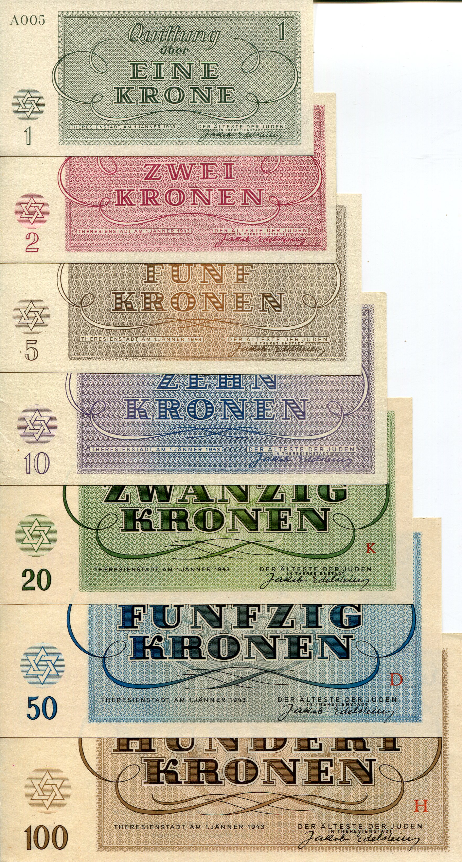 Germany 1-100 Kronen aUNC pick #: NP