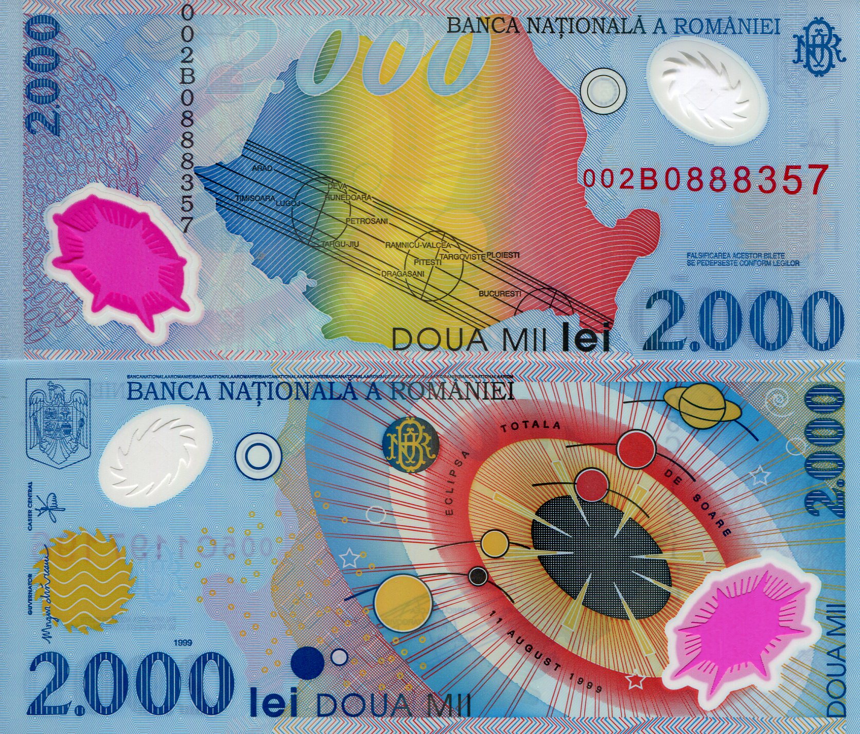 Romania  2,000 Lei UNC pick #: 111
