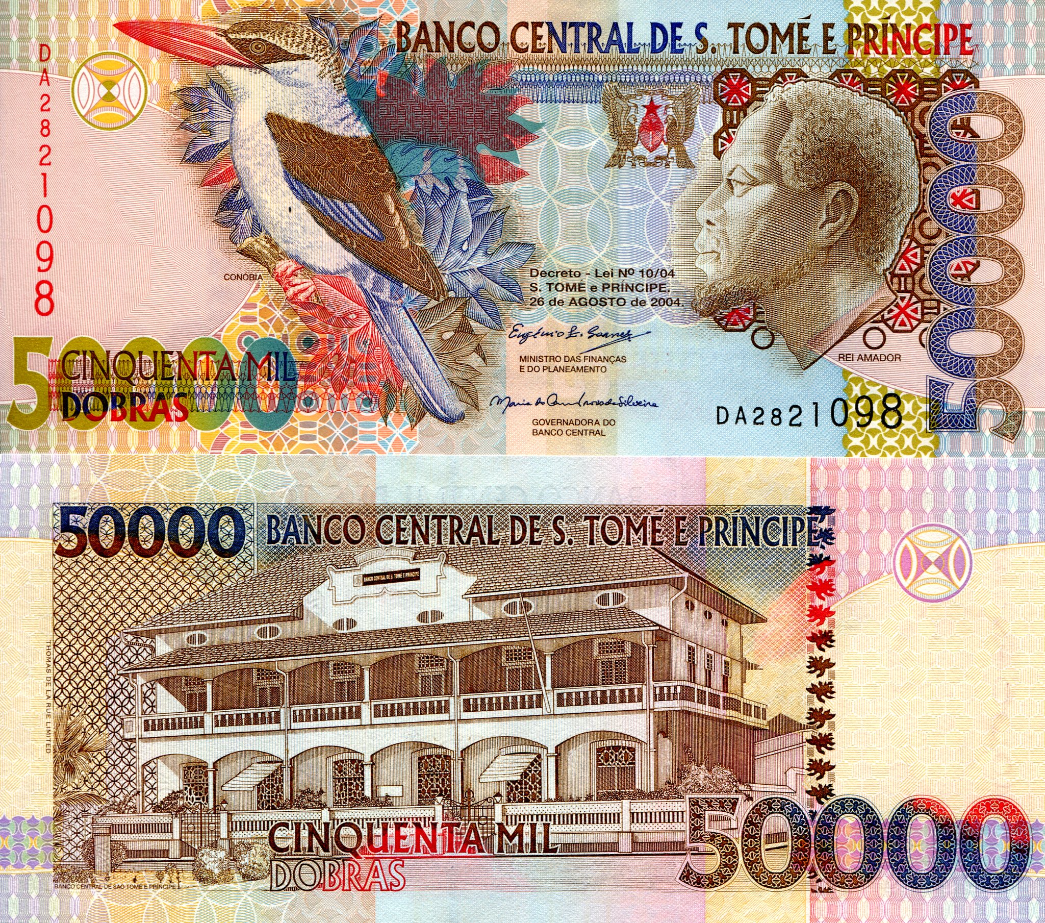 Sao Tome (Saint Thomas & Prince) 50,000 Dobras UNC pick #: 68b