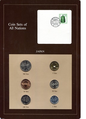 Japan 1 -500 Yen UNC (Board may have some wear)