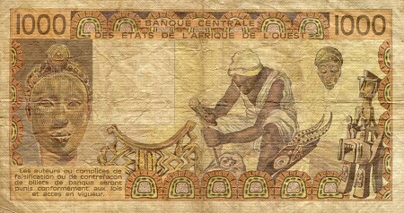 Niger 1,000 Francs VG (See large scan) pick #: 607Ha1