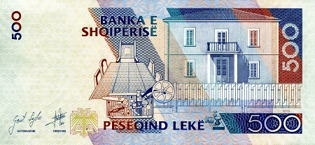 Albania 500 Leke XF (Crinkly - water damaged) pick #: 72b