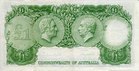 Australia  1 Pound XF/VF+ (see large scan) pick #: 34a