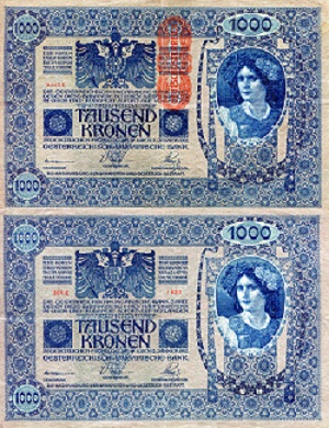Austria 1,000 Kronen Pick Number: 59 ? VF (see scan) Banknote