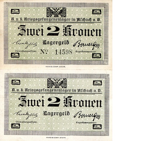 Austria 2 Kronen Pick Number: NP XF (see large scan) Banknote