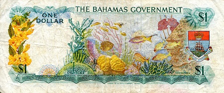 Bahamas  1 Dollar F (see large scan) pick #: 18b