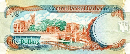 Barbados 50 Dollars XF/VF pick #: 64