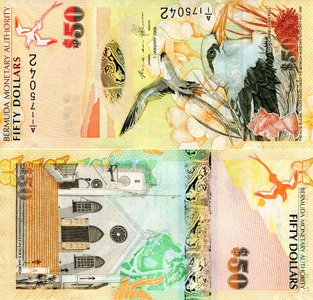 Bermuda 50 Dollars Pick Number: 61A UNC Banknote