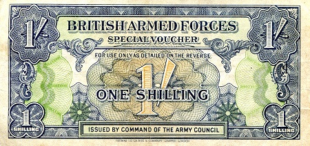 Great Britain 1 shilling Pick Number: m11a VF/F (see large scan) Banknote