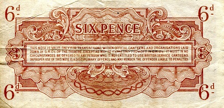 Great Britain 6 Pence F (see large scan) pick #: m10a