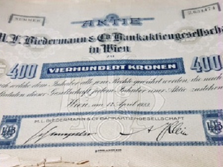 Austria 400 Kroner Fair - Edges Damaged/Some staining