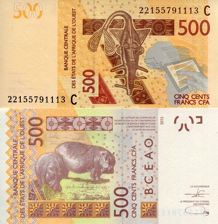 Burkina Faso 500 Francs Pick Number: New UNC Banknote