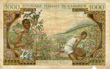 Cameroun 1,000 Francs Poor (see large scan) pick #: 12b
