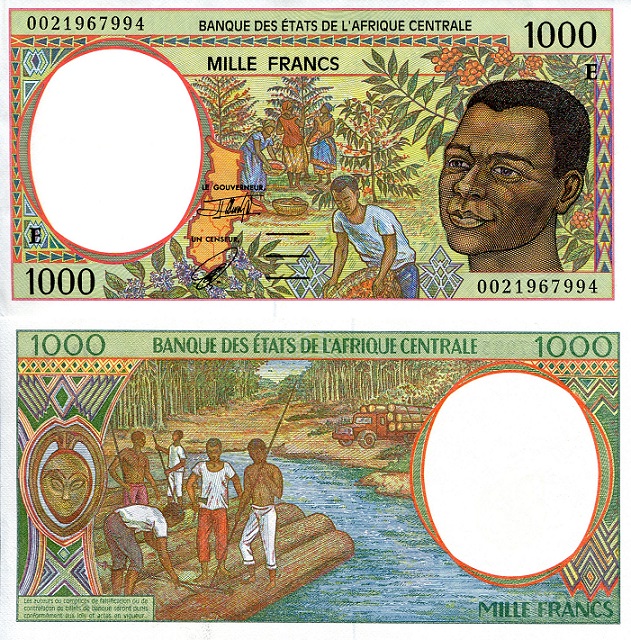 Cameroun 1,000 Francs Pick Number: 202E UNC Banknote