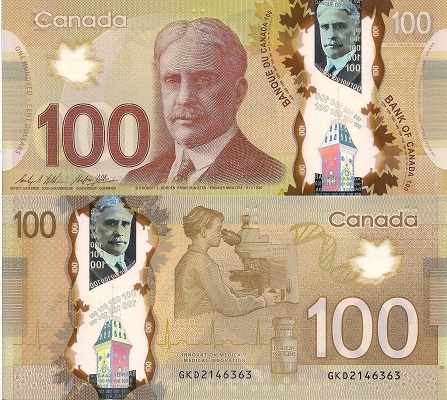 Canada 100 Dollars Pick Number: 110c UNC Banknote