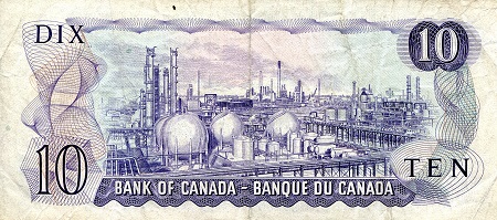 Canada 10 Dollars F/VG pick #: 88c