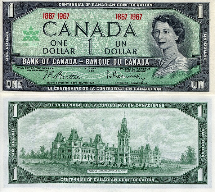 Canada 1 Dollar Pick Number: 84a UNC Banknote
