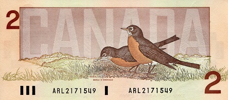Canada 2 Dollars UNC pick #: 94a