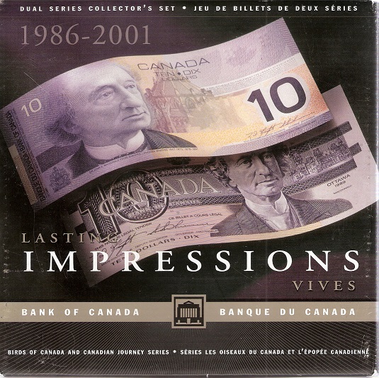 Canada 10 Dollars Pick Number: 96c & 102a UNC Banknote