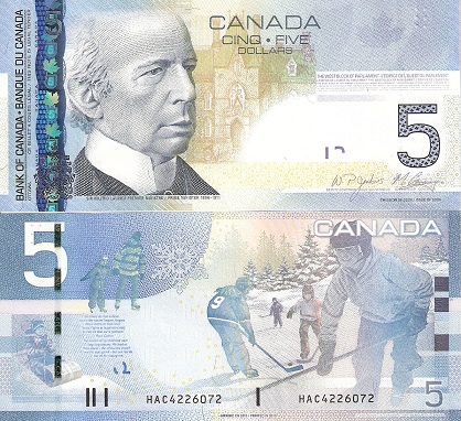 Canada 5 Dollars Pick Number: 101Ad UNC Banknote