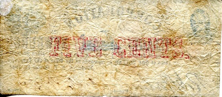 USA - Local Currency and Scrip 5 Cents G/Poor (see large scan) pick #: NP