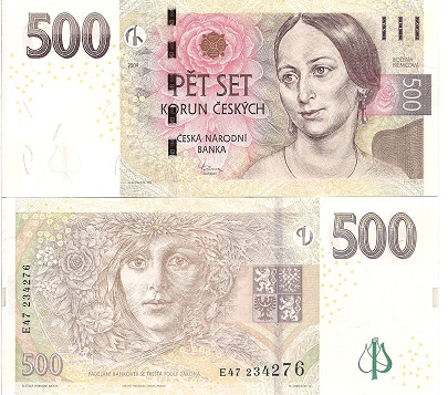 Czech Republic 500 Korun Pick Number: 24 UNC Banknote