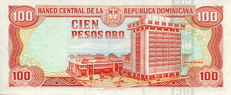 Dominican Republic 100 Pesos Oro XF (see large scan) pick #: 156b