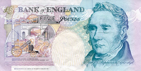 England 5 Pounds VF (see large scan - writing) pick #: 382Aa