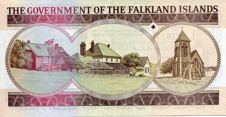 Falkland Islands 20 Pound aUNC pick #: 15a