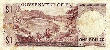 Fiji 1 Dollar F/VG pick #: 59a
