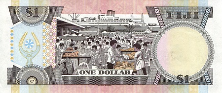 Fiji 1 Dollar UNC pick #: 89a