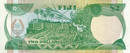Fiji 2 Dollars UNC pick #: 82a