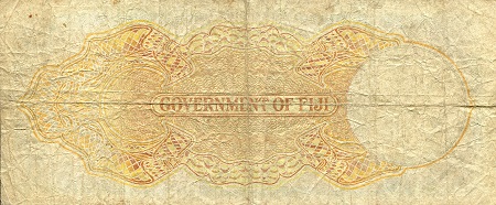 Fiji 5 Shillings VG (See large scan) pick #: 37k