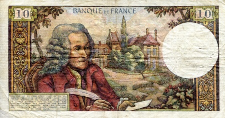 France 10 Francs F (See large scan - a few pinholes) pick #: 147c