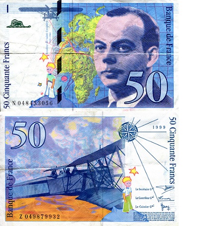 France 50 Francs Pick Number: 157Ad F+ (see large scan) Banknote