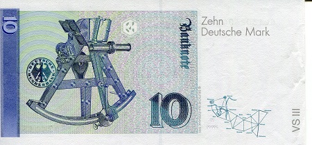 Germany, West (FDR) 10 Deutsche Marks XF (see large scan - edge issue) pick #: 38c