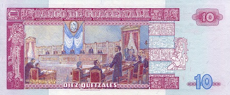 Guatemala  10 Quetzal UNC pick #: 107