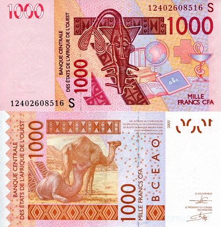 Guinea-Bissau 1,000 Francs Pick Number: 915Sf UNC Banknote